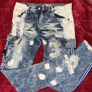 Stylish Kids Distressed Blue Jeans